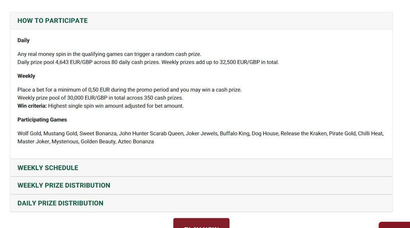 Турниры казино BetShah 