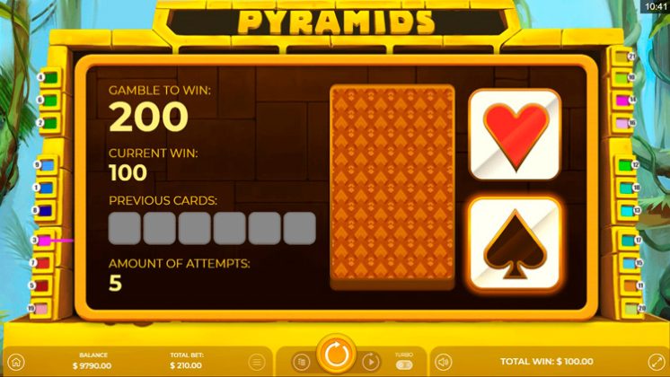 Бонусные дополнения игрового автомата Pyramids