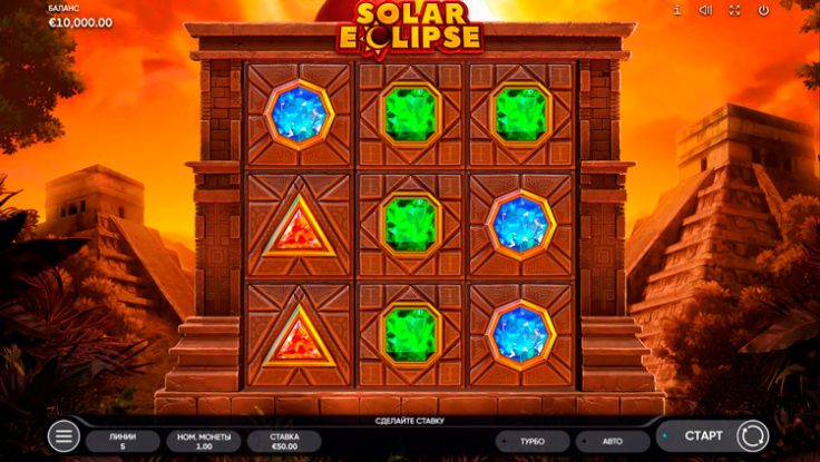 Интерфейс и дизайн игры Solar Eclipse