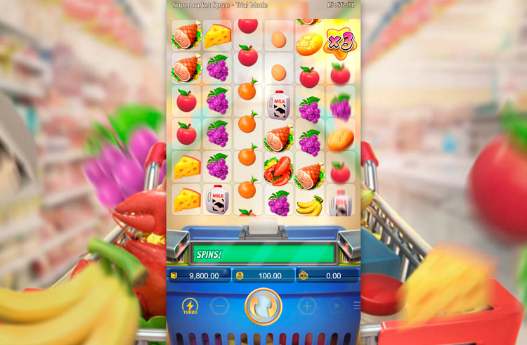 Символы и их выплаты Supermarket Spree