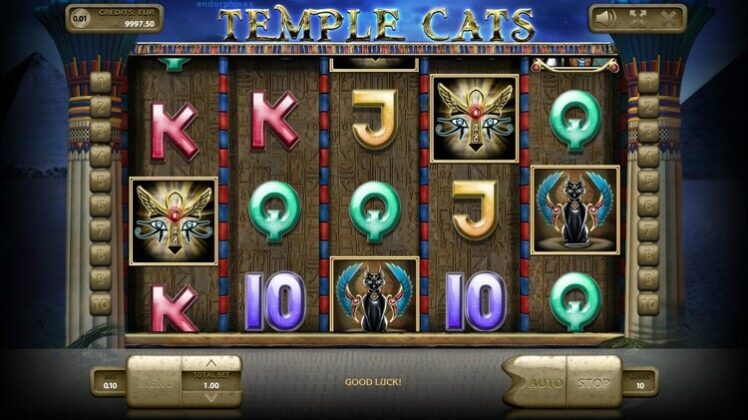 Символы и победные комбинации Temple Cats