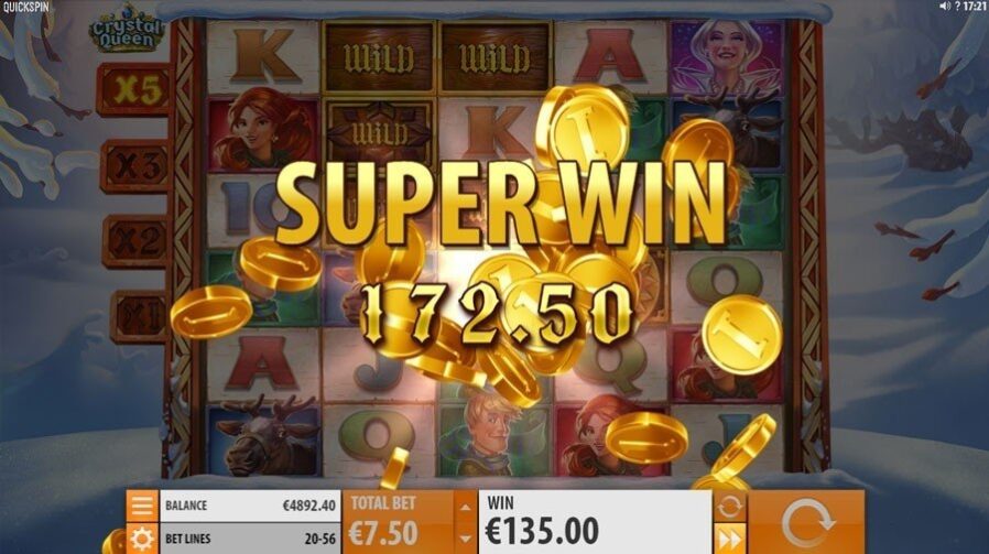 Символы и призовые комбинации Crystal Queen