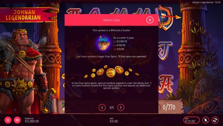 Встроенные бонусы Johnan Legendarian