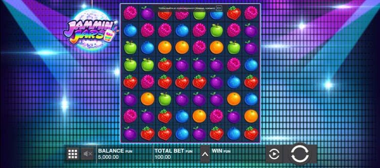 Оформление игрового автомата Jammin Jars