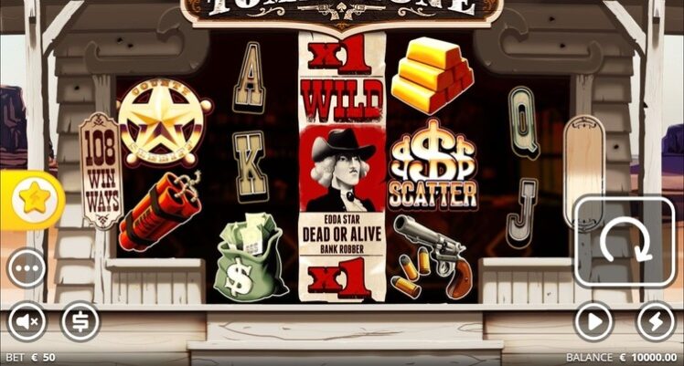 Оформление игрового автомата Tombstone