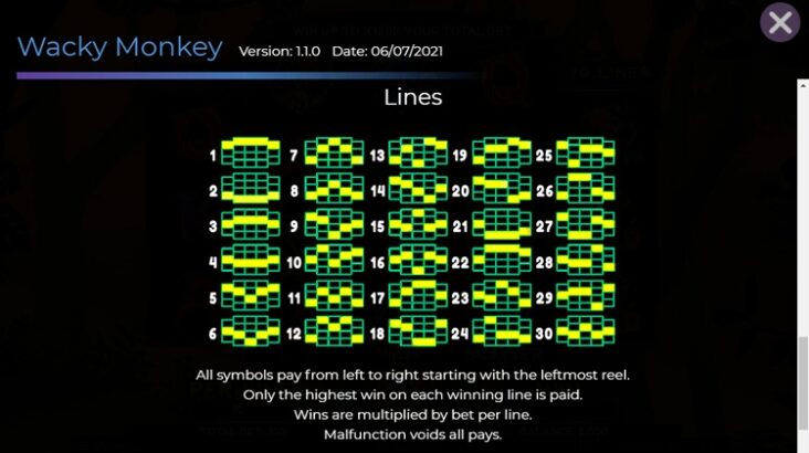 Технические характеристики игры Wacky Monkey