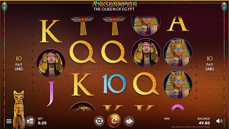 Дизайн слота Anksunamun