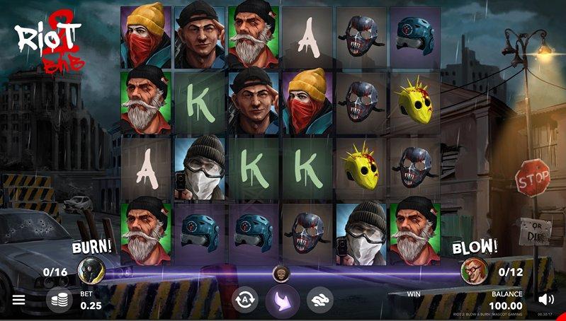 Интерфейс Riot 2- Burn and Blow