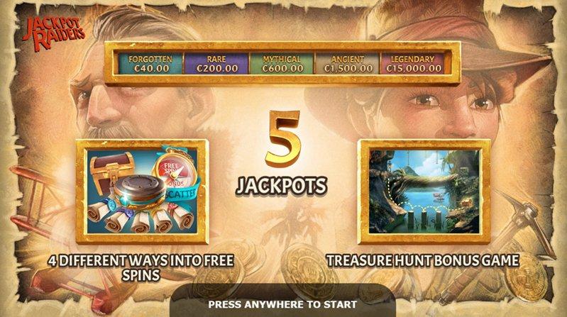 Интерфейс слота Jackpot Raiders