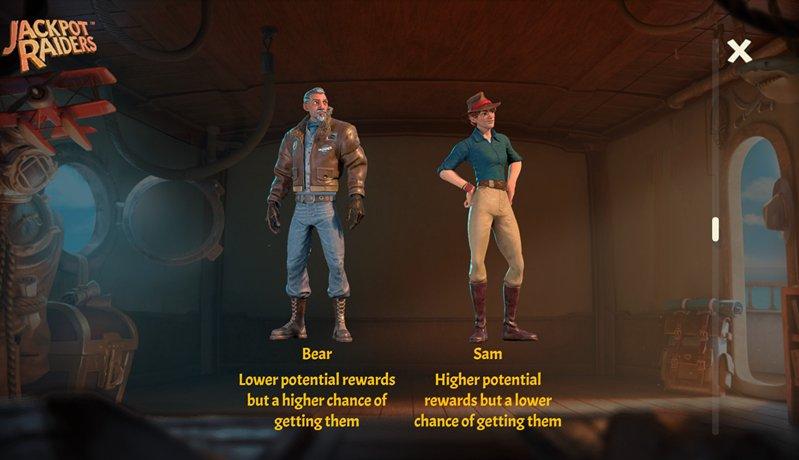 Персонажи слота Jackpot Raiders