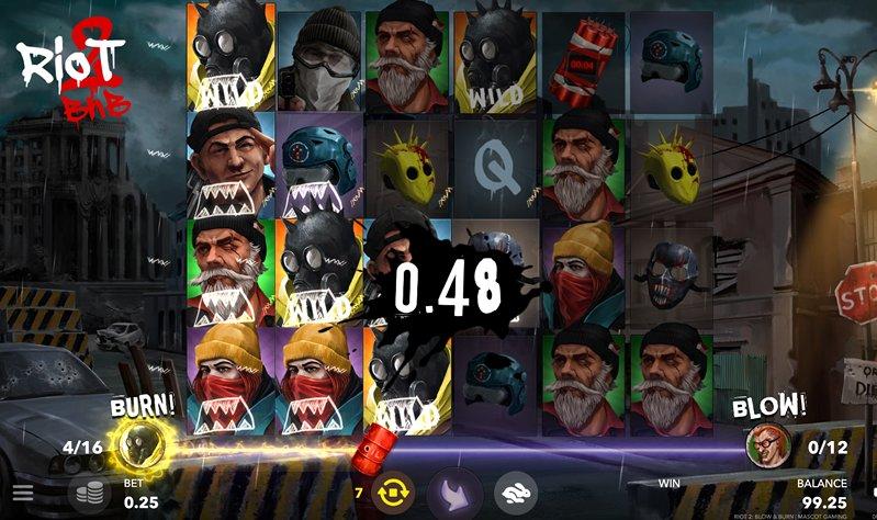 Выигрыш Riot 2- Burn and Blow