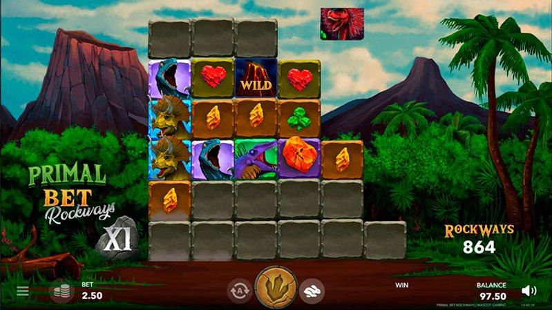 Барабаны слота Primal Bet. RockWays