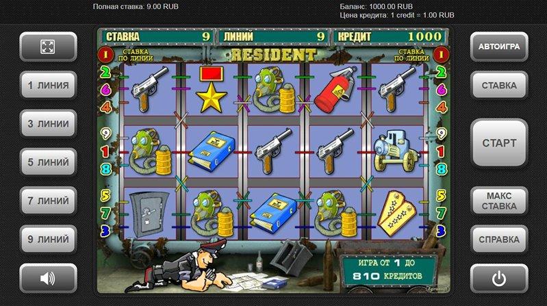 Дизайн слота Resident