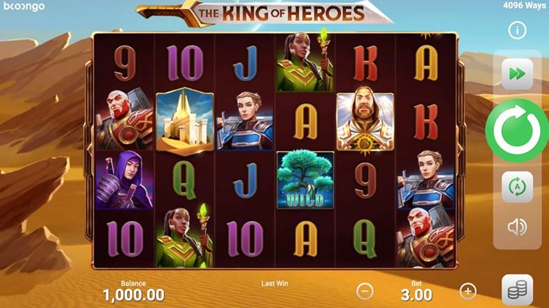 Дизайн слота The King of Heroes