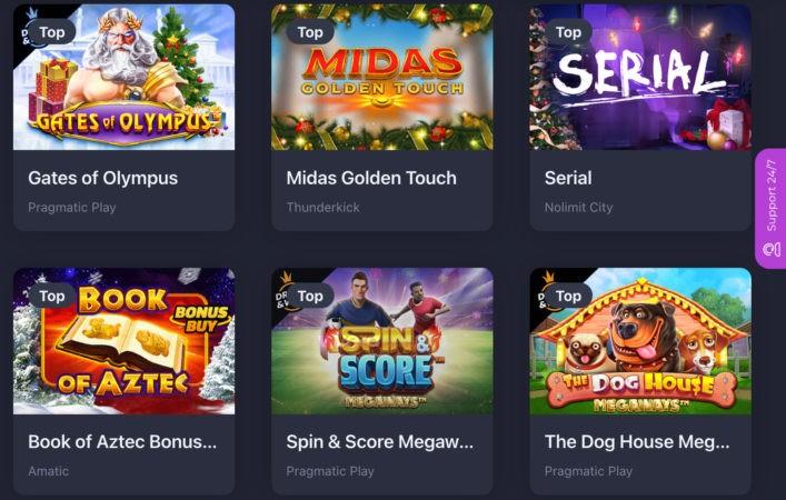 Слоты казино Vera