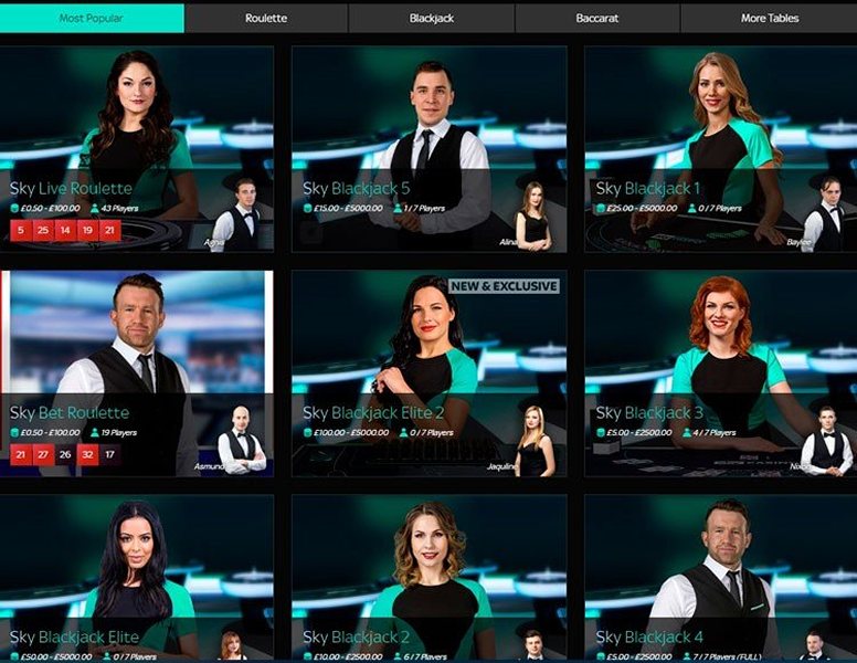 Дилеры казино Sky