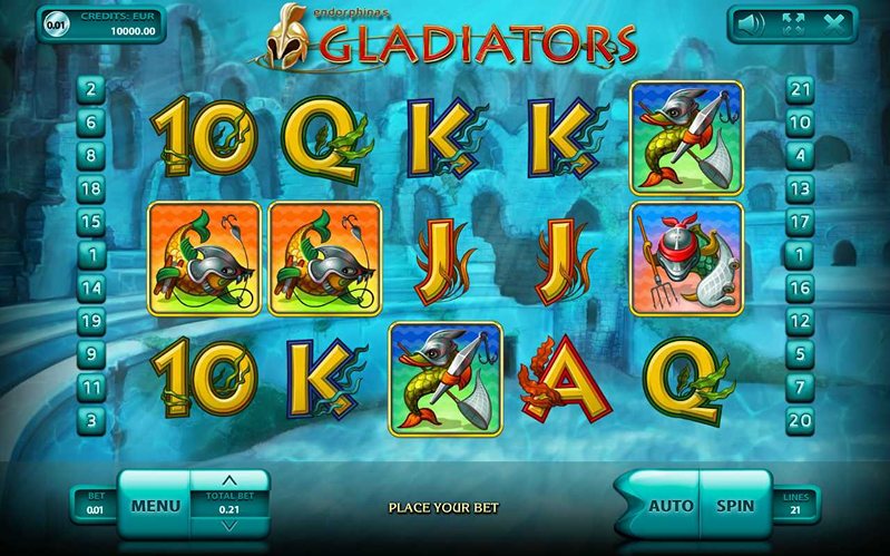 Дизайн слота Gladiators