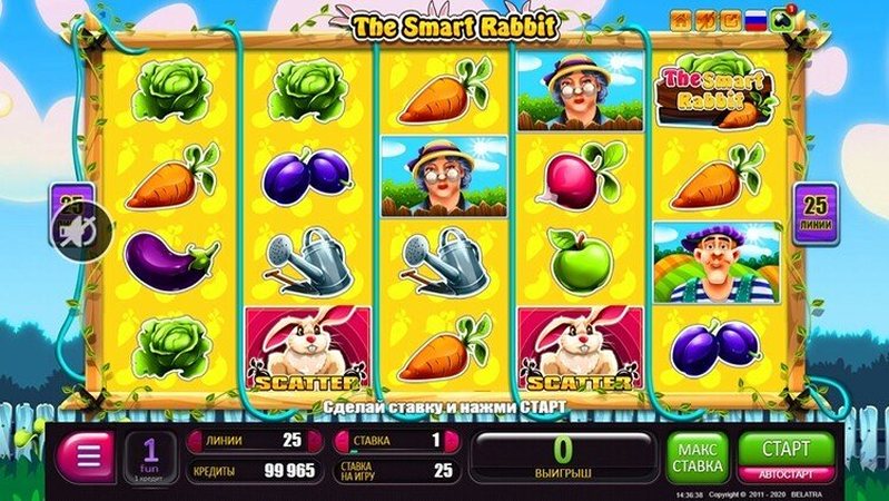 Дизайн слота The Smart Rabbit