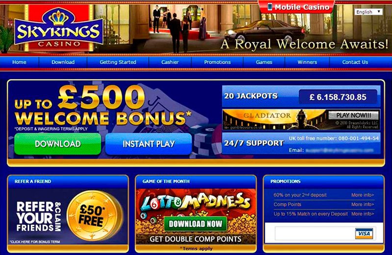 Сайт казино SkyKings
