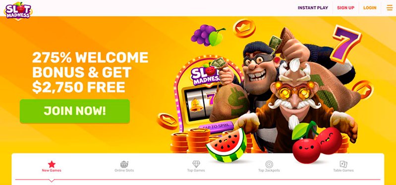 Сайт казино Slot Madness