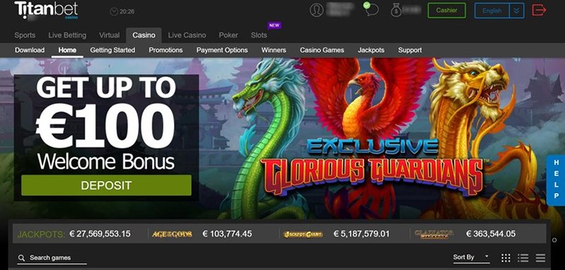 Сайт казино Titanbet 