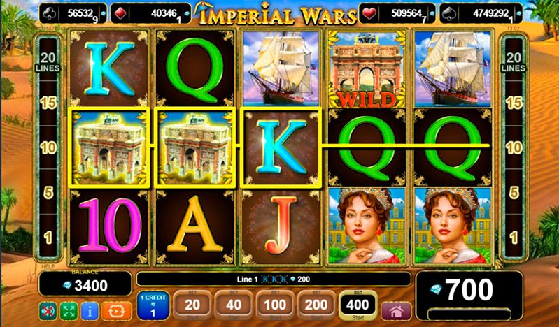 Выигрыш слота Imperial Wars