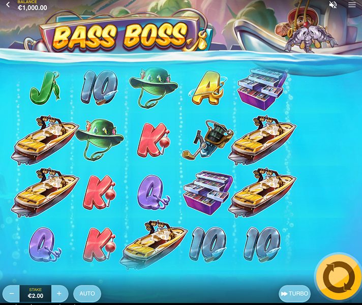 Дизайн слота Bass Boss