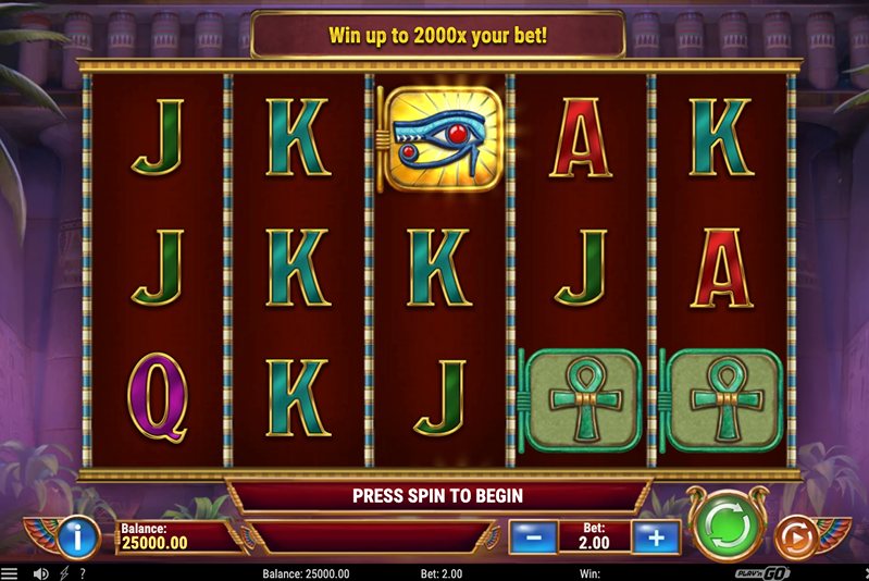 Дизайн слота Eye of Atum