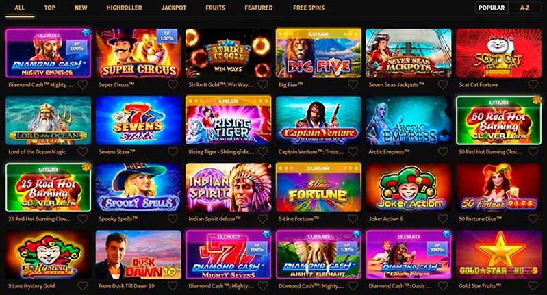 Слоты казино Stargames